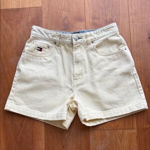 Tommy Hilfiger Butter Yellow Jean Shorts
